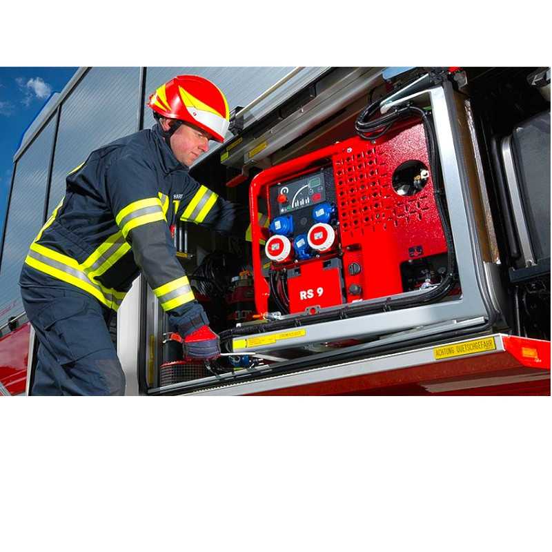 AGREGAT PRĄDOTWÓRCZY RS9 (9 KVA) - KOLOR CZERWONY RAL 3000, Z ROZRUSZNIKIEM ELEKTRYCZNYM I MONITORINGIEM IZOLACJI - obrazek 2