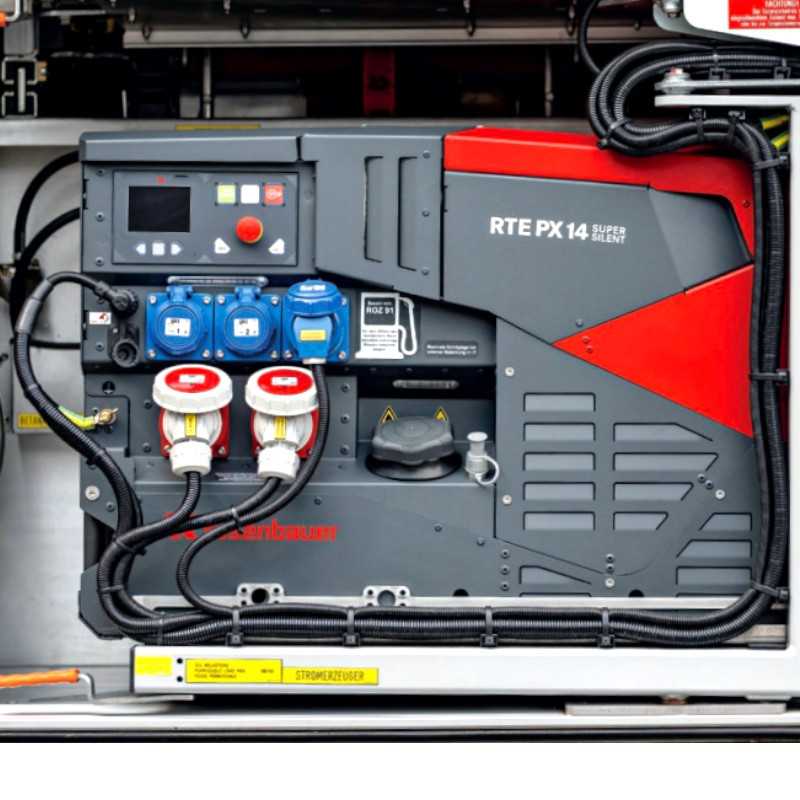 AGREGAT PRĄDOTWÓRCZY RTE PX 14 KOLOR CZERWONY RAL 3000 Z MONITORINGIEM IZOLACJI - obrazek 2